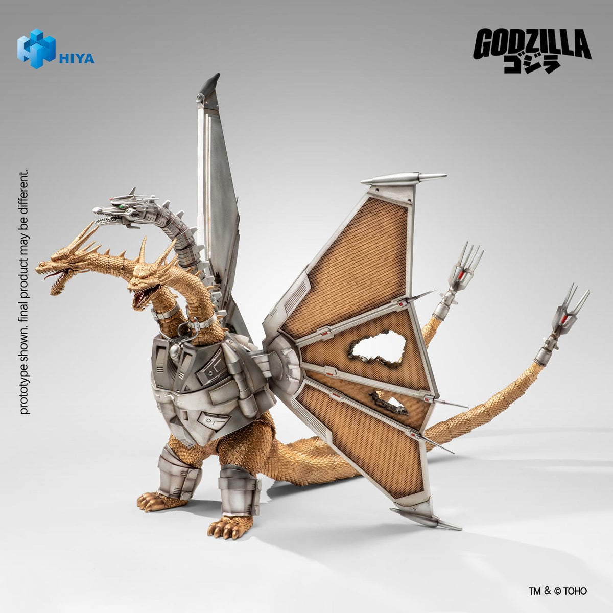 HIYA Exquisite Basic Series Godzilla vs. King Ghidorah Battle Damaged Mecha King Ghidorah Battle Damaged Action Figure