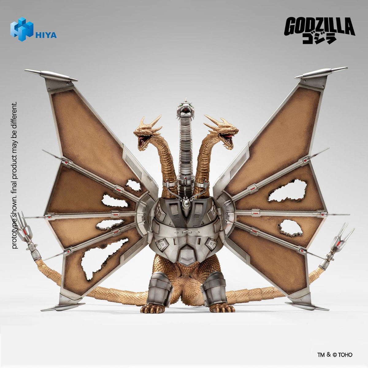 HIYA Exquisite Basic Series Godzilla vs. King Ghidorah Battle Damaged Mecha King Ghidorah Battle Damaged Action Figure