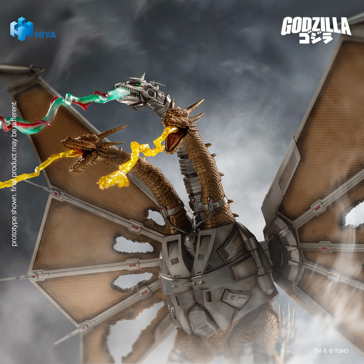 HIYA Exquisite Basic Series Godzilla vs. King Ghidorah Battle Damaged Mecha King Ghidorah Battle Damaged Action Figure