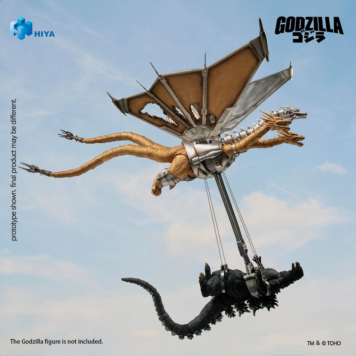 HIYA Exquisite Basic Series Godzilla vs. King Ghidorah Battle Damaged Mecha King Ghidorah Battle Damaged Action Figure