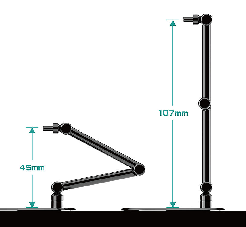 The Simple Stand mini x4 Black (for Small Figures & Chibi Figures)