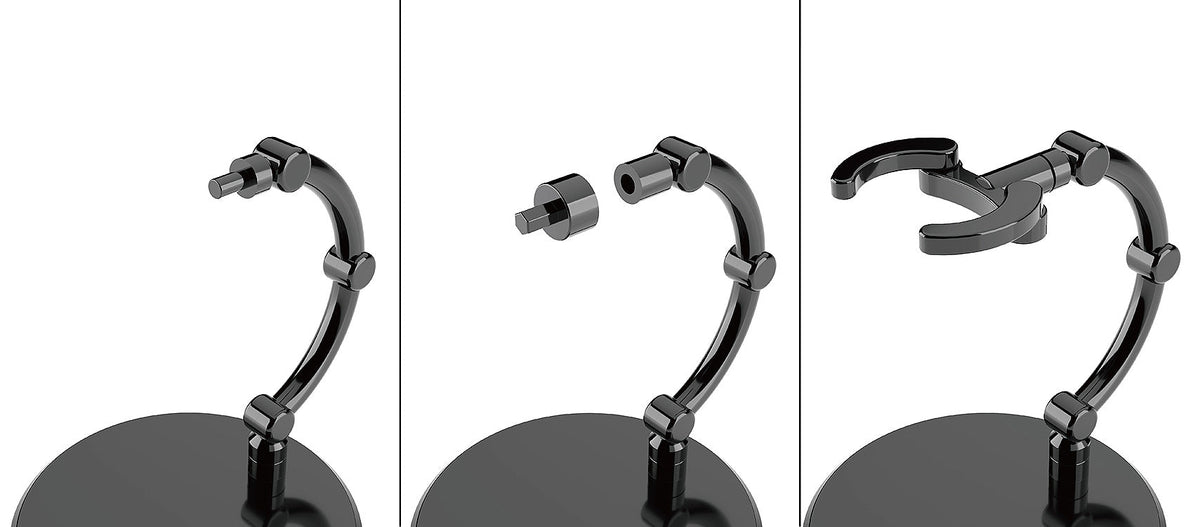 The Simple Stand mini x4 Black (for Small Figures & Chibi Figures)