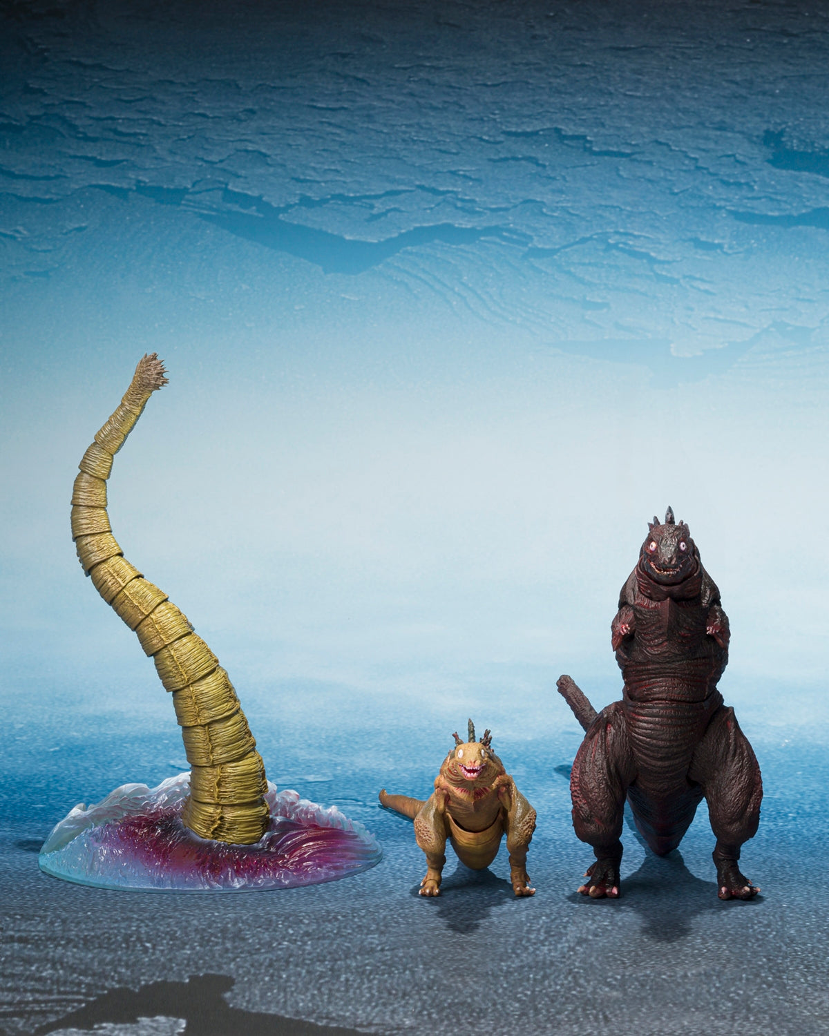 S.H.MonsterArts Godzilla (2016) The Second Form & Third Form & Giant Unidentified Creature Set