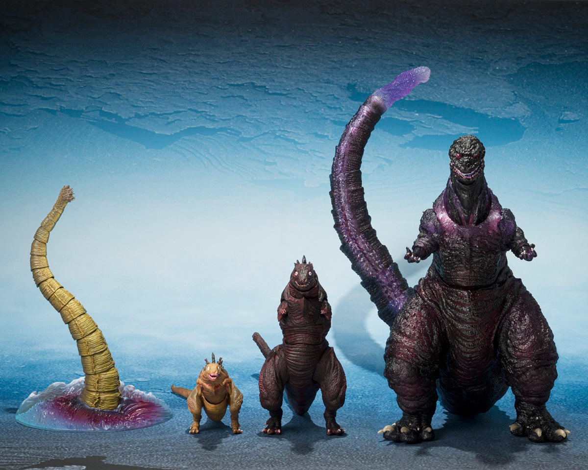 S.H.MonsterArts Godzilla (2016) The Second Form & Third Form & Giant Unidentified Creature Set