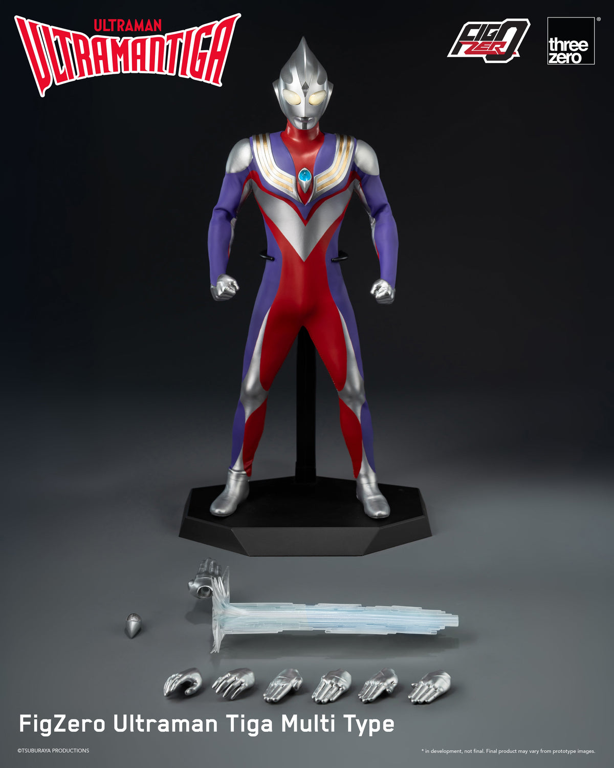Ultraman Tiga FigZero Ultraman Tiga Multi Type Action Figure