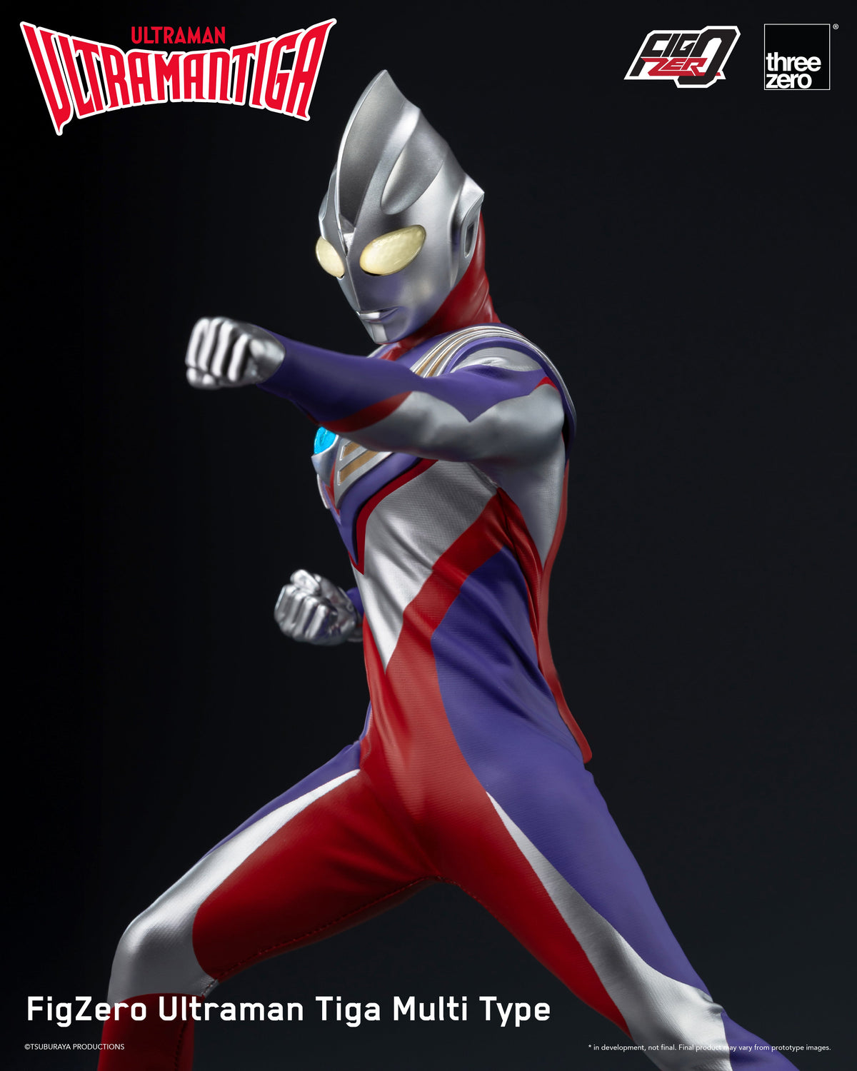 Ultraman Tiga FigZero Ultraman Tiga Multi Type Action Figure