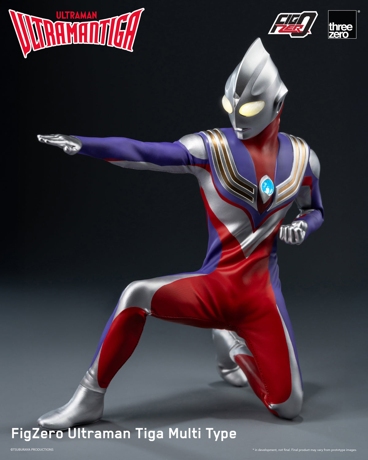 Ultraman Tiga FigZero Ultraman Tiga Multi Type Action Figure