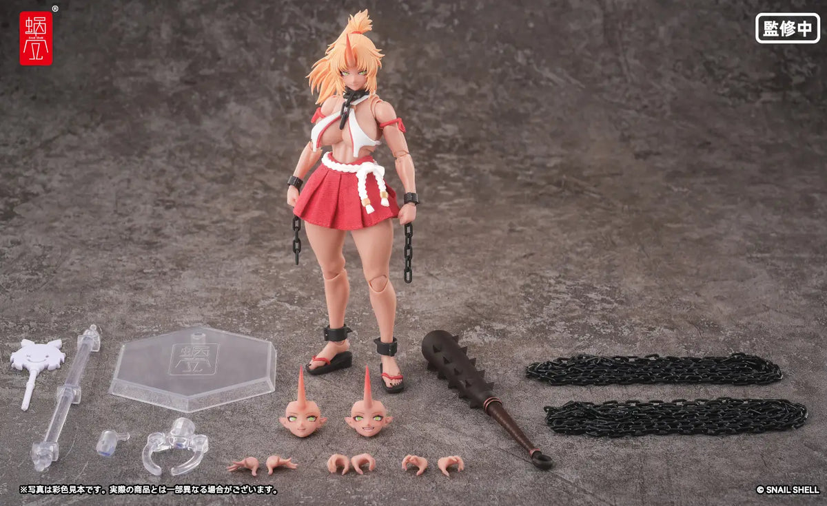 RPGEX-08 Oni Miko Second Daughter Momiji 1/12 Action Figure